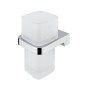 Nimco Maya - Verre pour brosse à dents et dentifrice, verre mat / chrome MA 29058H-26