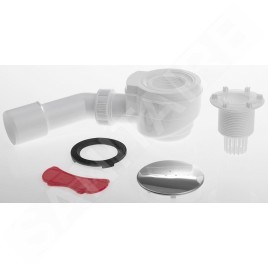 Bruckner Accessoires - Garniture de vidage pour receveurs, chrome 162.540.3