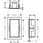 Hansgrohe XtraStoris Original - Niche murale avec cadre intégré, 300x150x100 mm, blanc mat 56057700