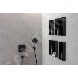 Hansgrohe XtraStoris Minimalistic - Niche murale, 300x300x100 mm, noir mat 56073670