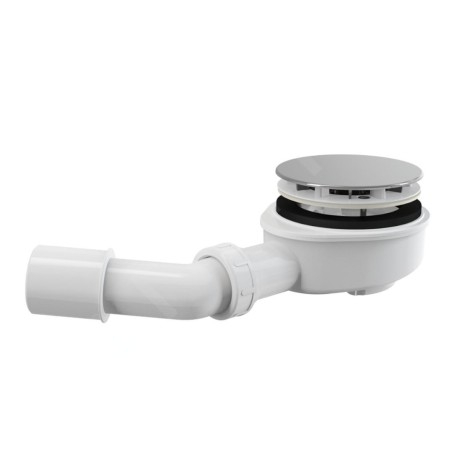 Alcadrain Siphons de baignoire - Kit de drainage pour plateaux à parois épaisses, chromé A492CR