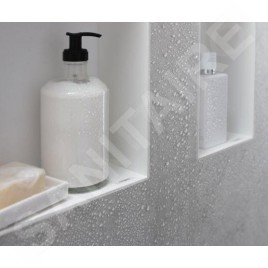Hansgrohe XtraStoris Minimalistic - Niche murale, 300x150x140 mm, blanc mat 56076700