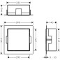 Hansgrohe XtraStoris Minimalistic - Niche murale, 300x300x140 mm, inox brossé 56079800