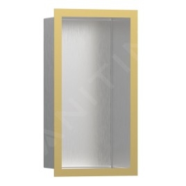 Hansgrohe XtraStoris Individual - Niche murale avec cadre design, 300x150x100 mm, inox brossé / aspect d'or 56094990