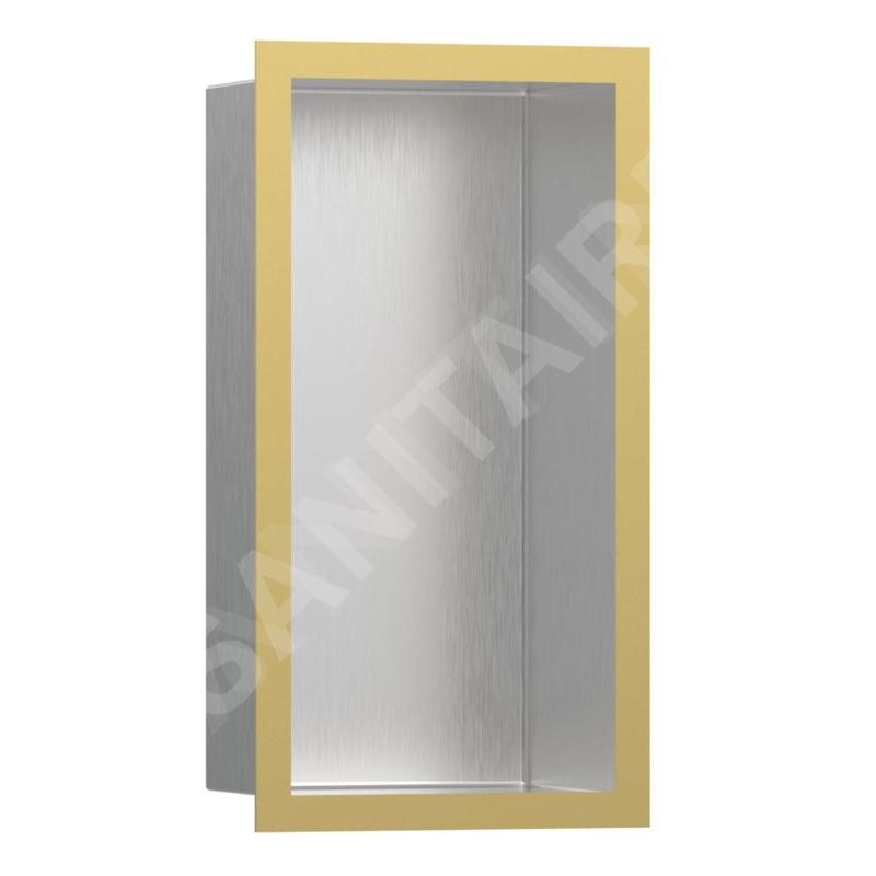 Hansgrohe XtraStoris Individual - Niche murale avec cadre design, 300x150x100 mm, inox brossé / aspect d'or 56094990