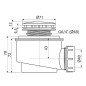 Alcadrain Siphons de baignoire - Garniture de vidage pour receveurs, blanc A47B-50
