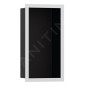 Hansgrohe XtraStoris Individual - Niche murale avec cadre design, 300x150x100 mm, noir mat / blanc mat 56095700