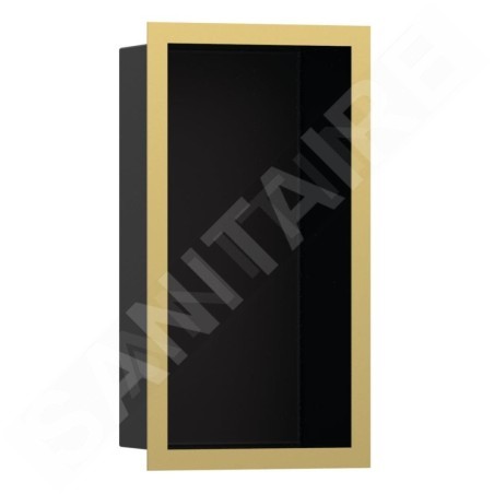 Hansgrohe XtraStoris Individual - Niche murale avec cadre design, 300x150x100 mm, nori mat / aspect d'or poli 56095990