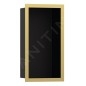 Hansgrohe XtraStoris Individual - Niche murale avec cadre design, 300x150x100 mm, nori mat / aspect d'or poli 56095990
