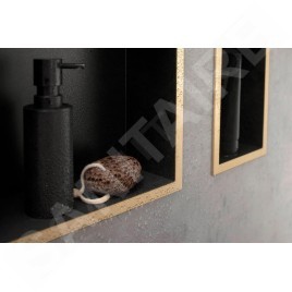 Hansgrohe XtraStoris Individual - Niche murale avec cadre design, 300x150x100 mm, nori mat / aspect d'or poli 56095990