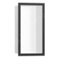 Hansgrohe XtraStoris Individual - Niche murale avec cadre design, 300x150x100 mm, blanc mat / chrome noir brossé 56096340