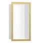 Hansgrohe XtraStoris Individual - Niche murale avec cadre design, 300x150x100 mm, blanc mat / aspect d'or poli 56096990