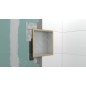 Hansgrohe XtraStoris Individual - Niche murale avec cadre design, 300x300x100 mm, inox brossé / aspect d'or 56097990