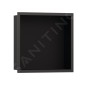 Hansgrohe XtraStoris Individual - Niche murale avec cadre design, 300x300x100 mm, noir mat / chrome noir brossé 56098340