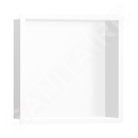 Hansgrohe XtraStoris Individual - Niche murale avec cadre design, 300x300x100 mm, blanc mat 56099700