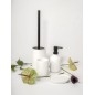 Sapho Chloé - Brosse WC à poser, blanc mat/noir CH028