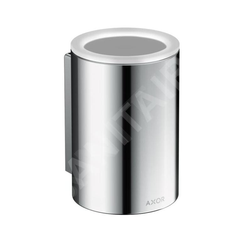 Axor Universal Circular - Verre pour brosse à dents et dentifrice avec support, chrome/verre 42804000