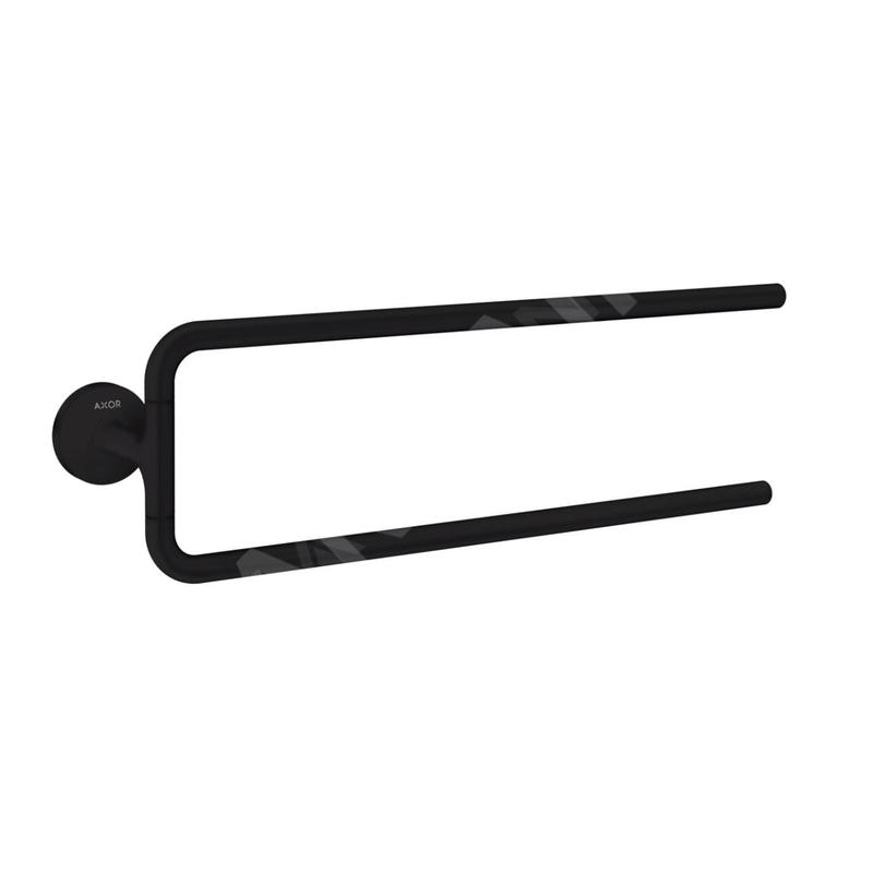 Axor Universal Circular - Porte-serviettes double, longueur 490 mm, noir mat 42822670
