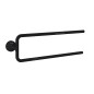 Axor Universal Circular - Porte-serviettes double, longueur 490 mm, noir mat 42822670