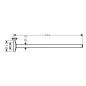 Axor Universal Circular - Porte-serviettes, longueur 354 mm, chrome 42826000