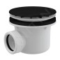 Alcadrain Siphons de baignoire - Kit de drainage pour plateaux, noir mat A49BLACK