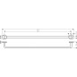 Axor Universal Circular - Porte-serviettes, longueur 800 mm, chrome 42880000