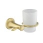 Novaservis Ferro Antica - Pot à brosse à dents et à dentifrice avec support, verre givré/bronze AAI03BR