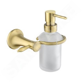 Novaservis Ferro Antica - Distributeur de savon avec support, verre dépoli/bronze AAI34BR