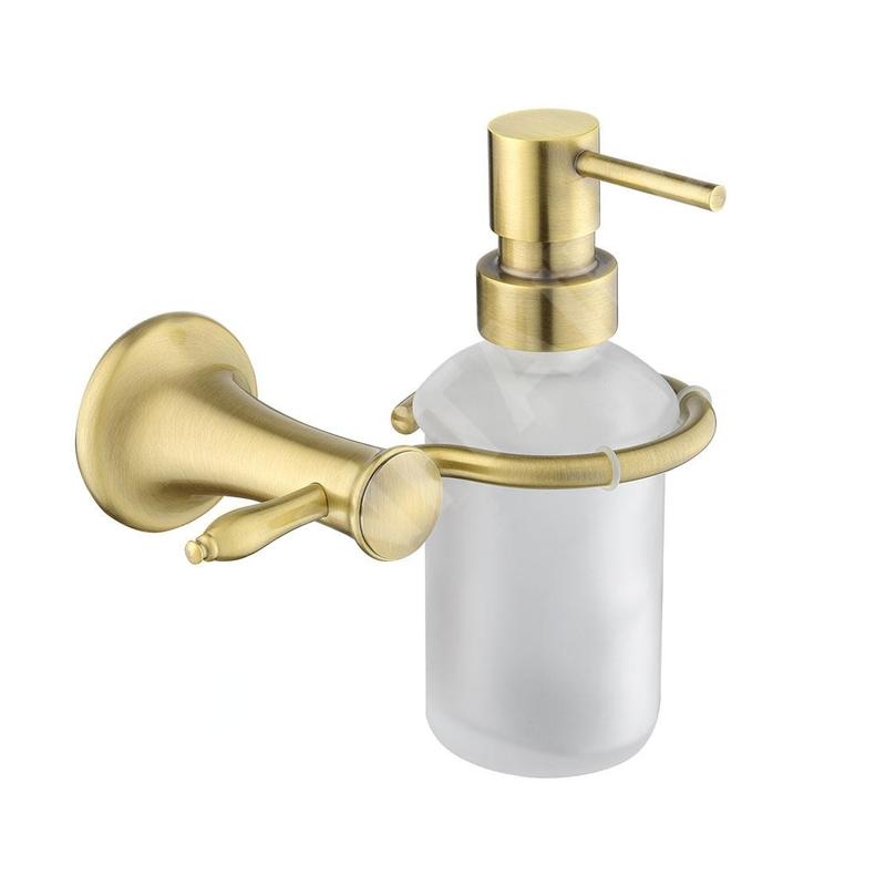 Novaservis Ferro Antica - Distributeur de savon avec support, verre dépoli/bronze AAI34BR