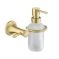 Novaservis Ferro Antica - Distributeur de savon avec support, verre dépoli/bronze AAI34BR