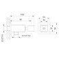 Sapho Douches - Coude de raccordement avec support, chrome SG363