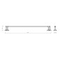 Novaservis Ferro Greta - Porte-serviettes, longueur 600 mm, noir mat AGR09BL