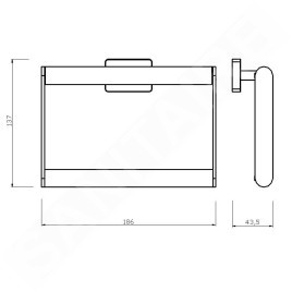 Novaservis Ferro Greta - Porte-serviettes, chromé AGR11