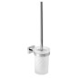 Novaservis Ferro Greta - Brosse WC murale avec support, verre mat/chrome AGR14