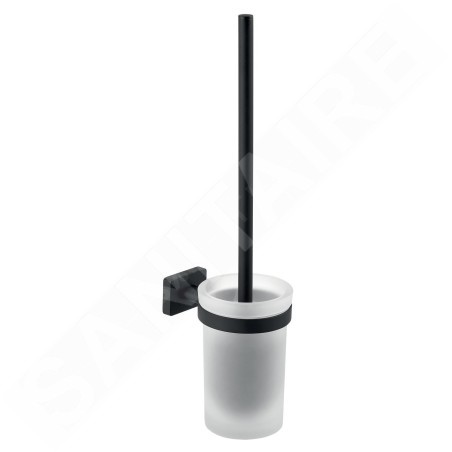 Novaservis Ferro Greta - Brosse de toilette avec support, noir mat AGR14BL
