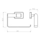 Novaservis Ferro Greta - Porte-papier toilette, chrome AGR33