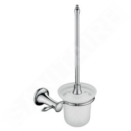Novaservis Ferro Retro - Brosse WC murale avec support, verre mat/chrome ARE14