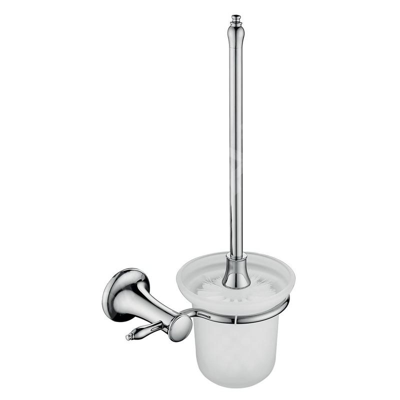 Novaservis Ferro Retro - Brosse WC murale avec support, verre mat/chrome ARE14