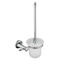 Novaservis Ferro Retro - Brosse WC murale avec support, verre mat/chrome ARE14