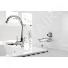 Compactor Bestlock - Porte-savon fil avec support, chrome RAN6994
