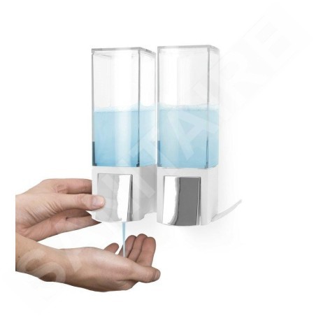 Compactor Edge - Distributeur de savon liquide/shampoing, blanc RAN9655