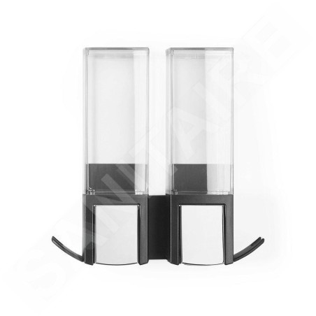 Compactor Edge - Distributeur de savon liquide/shampoing, noir RAN9656