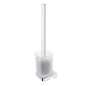 Nimco Maya - Brosse WC murale avec support, verre mat/chrome MA 29094CN-HR-26