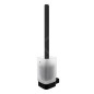 Nimco Kibo - Brosse de toilette murale avec support, verre dépoli/noir mat Ki-14094CN-HR-90