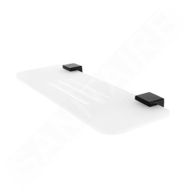 Nimco Kibo - Tablette IXI, longueur 300 mm, plexiglas mat/noir mat Ki-X330-90