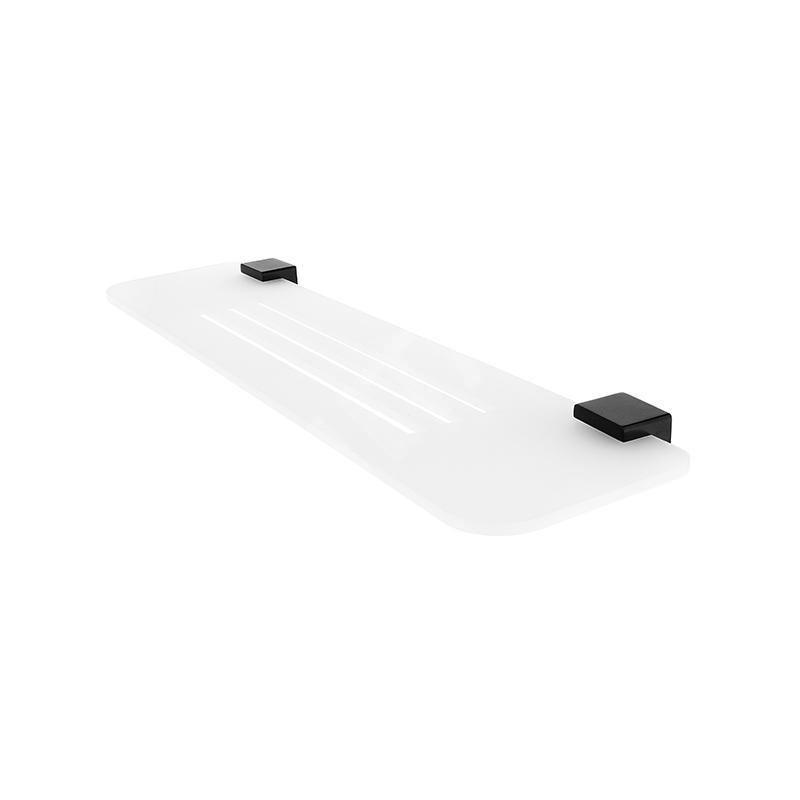 Nimco Kibo - Tablette IXI, longueur 600 mm, plexiglas mat/noir mat Ki-X360-90