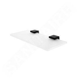 Nimco Kibo - Tablette, longueur 300 mm, verre dépoli/noir mat Ki-14091B-30-90