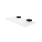 Nimco Kibo - Tablette, longueur 300 mm, verre dépoli/noir mat Ki-14091B-30-90