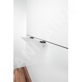 Nimco Kibo - Tablette, longueur 300 mm, verre dépoli/noir mat Ki-14091B-30-90