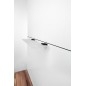 Nimco Kibo - Tablette, longueur 300 mm, verre dépoli/noir mat Ki-14091B-30-90